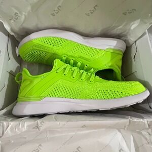 APL Women's TechLoom Tracer Neon Green/White Low-Top Training Sneaker Size 6.5